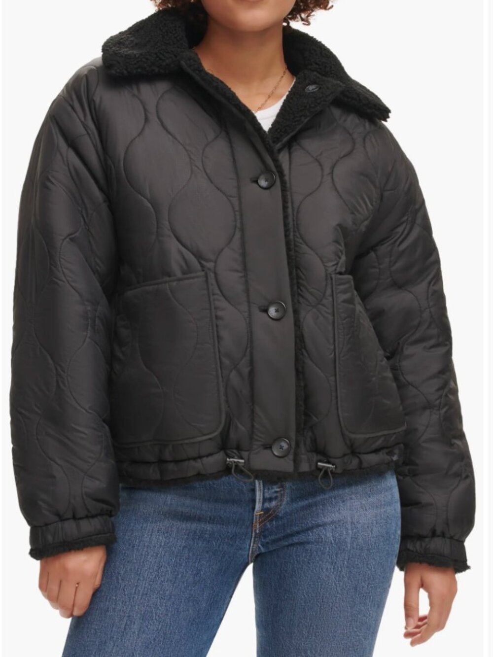 Levi's Quilted High Pile Fleece Reversible Jacket